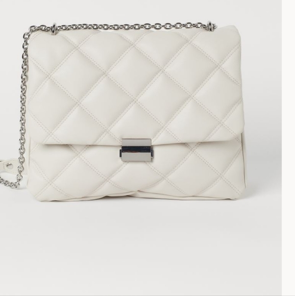 H&M HM Off White Quilted Chain Bag - Picture 5 of 5